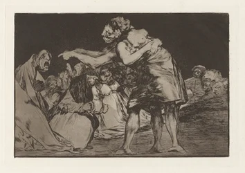 Disorderly Folly or Matrimonial Folly, also known as She Who Is Ill Wed Never Misses a Chance to Say So, from the series Los disparates (Los proverbios)