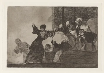 Poor Folly, also known as Two Heads Are Better Than One, from the series Los disparates (Los proverbios)