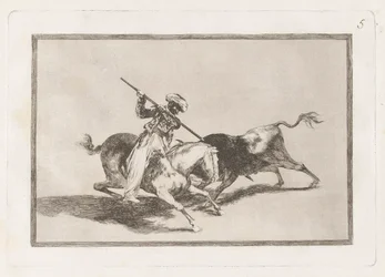 The Spirited Moor Gazul Is the First to Spear Bulls According to the Rules