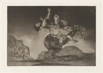 The Horse-Abductor, also known as A Woman and a Horse, Let Someone Else Master Them, from the series Los disparates (Los proverbios)