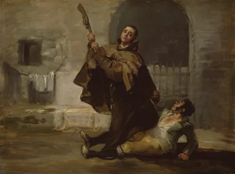 Friar Pedro Clubs El Maragato with the Butt of the Gun