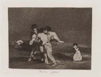 Unhappy Mother!, Plate 50 from The Disasters of War