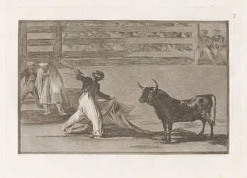 Origin of the Harpoons or Banderillas, Plate 7 from La Tauromaquia