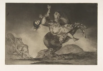 Plate 10 from the Disparates: The horse abductor, ca. 1816-23 published 1864