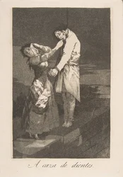 Out Hunting for Teeth (Plate 12 from Los Caprichos)