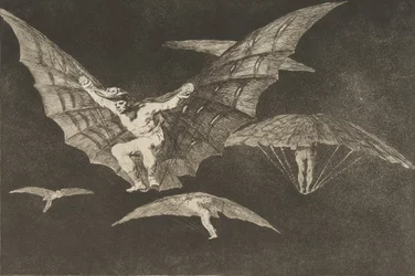 Plate 13 from the Disparates: A Way of Flying