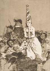 Plate 24 from Los Caprichos: Nothing Could Be Done About It - No hubo remedio, 1799