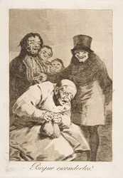 Plate 30 from Los Caprichos: Why hide them, 1799