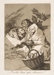 Plate 45 from Los Caprichos: There is Plenty to Suck
