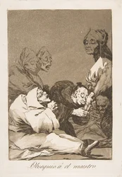 A Gift for the Master, Plate 47 from Los Caprichos