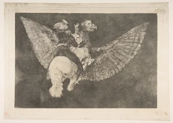 Plate 5 from the Disparates: Flying Folly