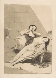 Plate 9 from Los Caprichos: Tantalus Tantalo