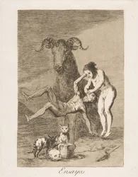 Plate 60 from Los Caprichos: Trials, 1799