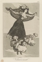 They Have Flown, plate 61 from the series Los caprichos