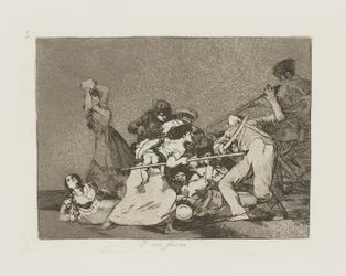 And They Are Like Wild Beasts, Plate 5 from the Series The Disasters of War