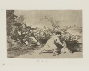 Yo lo vi. (I Saw It), plate 44 from the series Los desastres de la guerra (The Disasters of War)