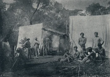 Guaranys Visiting a Camp, 1895