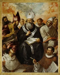 Saint Basil Dictating His Dogmas
