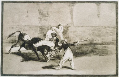 A Moor Caught by the Bull from La Tauromaquia