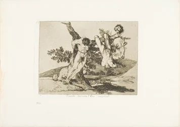 A Heroic Feat! With Dead Men!, plate 39 from The Disasters of War