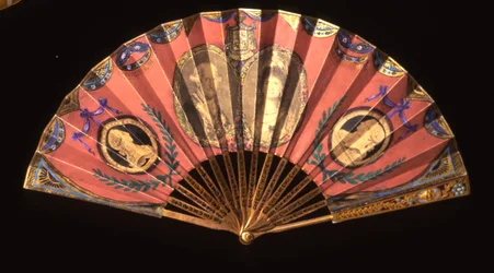 Fan with Portraits of Charles IV of Spain, Queen Maria Luisa of Parma and King Charles III