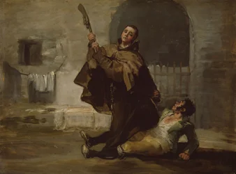 Friar Pedro Clubs El Maragato with the Butt of the Gun