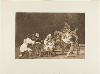 He who does not like thee will defame thee in jest, plate 17 from Los Proverbios
