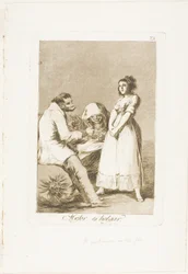 It is Better to Be Lazy, plate 73 from Los Caprichos