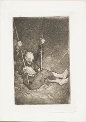 Old Man on a Swing