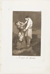 Out Hunting for Teeth, Plate Twelve from Los Caprichos