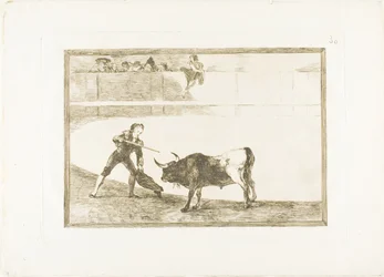 Pedro Romero Killing the Halted Bull, Plate 30 from The Art of Bullfighting