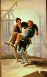 The Injured Mason, Cartoon for a Tapestry