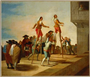 The Stilts (Cartoon for a Tapestry at the Prado)