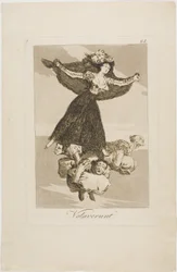 They Have Flown, plate 61 from Los Caprichos