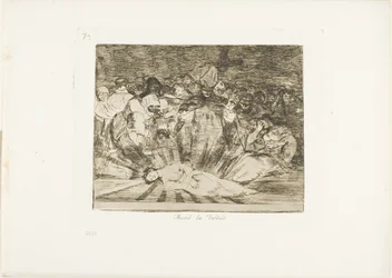 Truth Has Died, plate 79 from The Disasters of War
