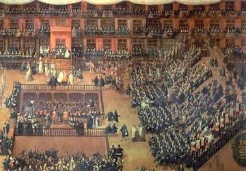 Auto de Fe in the Plaza Mayor, Madrid, 30 June 1680 (detail)