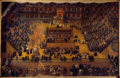 Process of Inquisition: Autodafe in the Plaza Mayor of Madrid in the presence of Charles II