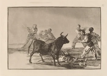 The Rabble Hamstring the Bull with Lances, Sickles, Banderillas and Other Arms
