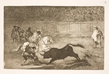 A Spanish Rider Breaking Short Spears with the Help of His Seconds