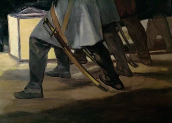 Execution of the Defenders of Madrid, 3rd May 1808, detail of soldiers feet, 1814 oil on canvas (detail)