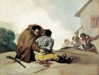 Friar Pedro Binds El Maragato with a Rope