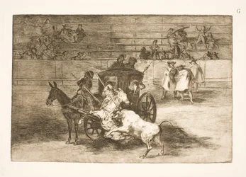Fight from a Chariot Drawn by Two Donkeys