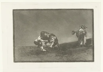 Martincho Grabs a Bull by Its Horn