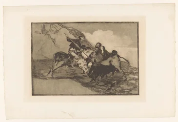 Bull Hunt on Horseback
