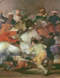 The 2nd May 1808, Madrid or The Battle of the Mamelukes, lower right detail, 1814