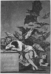 The Sleep of Reason Produces Monsters. Capricho No 43, 1797-1798