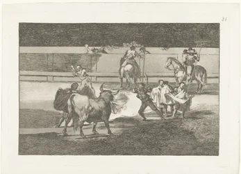 Bullfighter with Flaming Banderillas