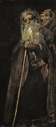 Two Old Men, Two Monks