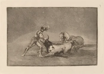 A Spanish Knight Kills the Bull after Having Lost His Horse