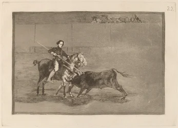 Manly Courage of the Celebrated Pajuelera in the Ring at Saragossa
